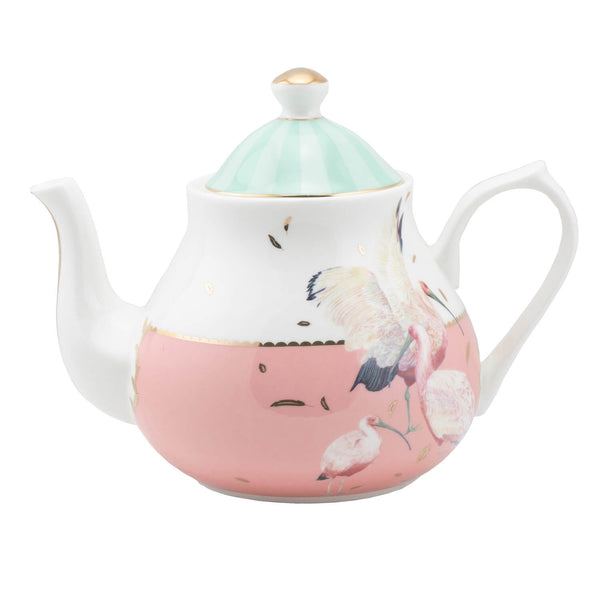 Yvonne Ellen 1L Fine China Teapot - Ibis Bird