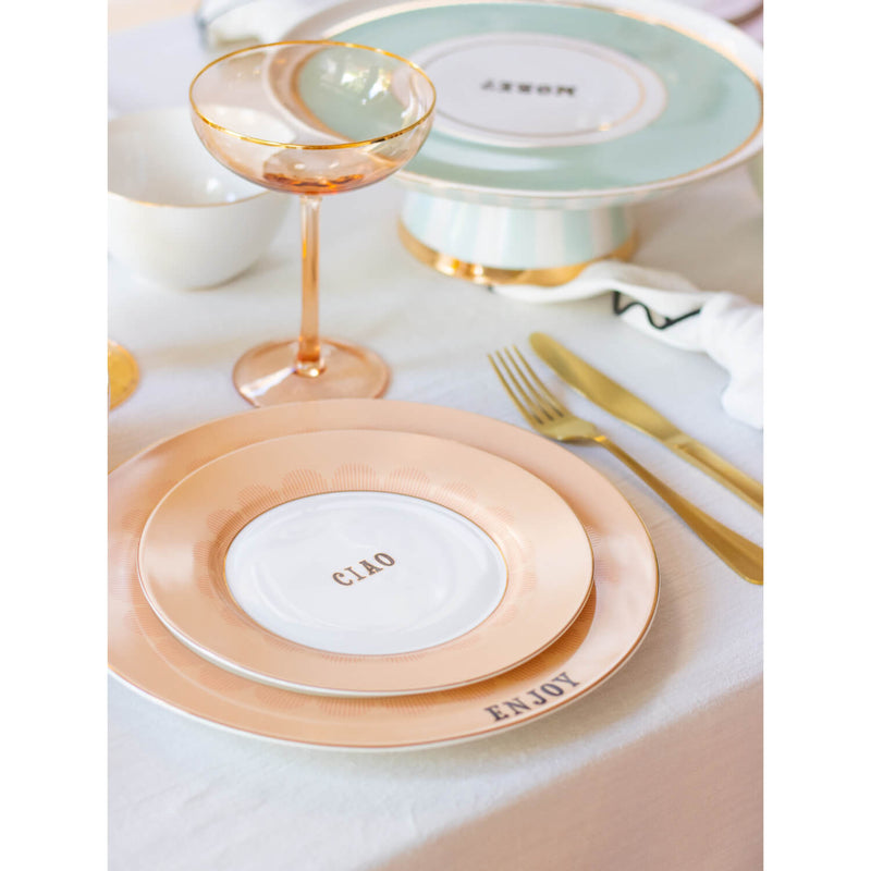 Yvonne Ellen 4-Piece Fine China Side Plates - Slogan