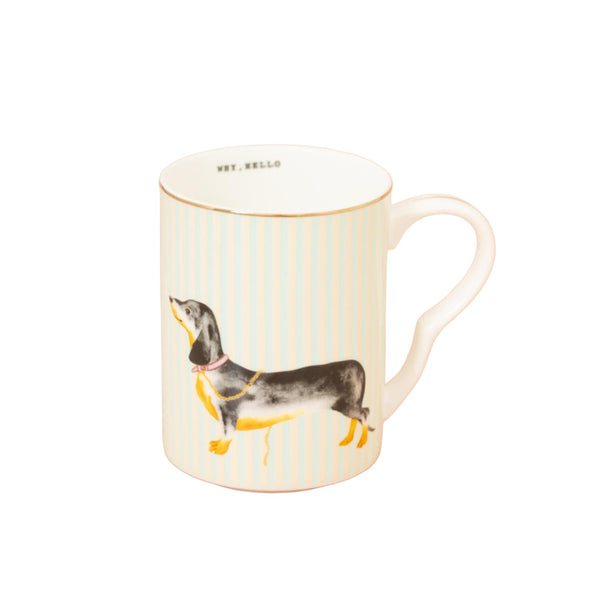 Yvonne Ellen Bone China Medium Mug - Sausage Doggie