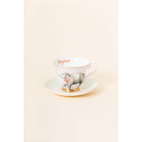 Yvonne Ellen Fine China Teacup & Saucer - Elephant