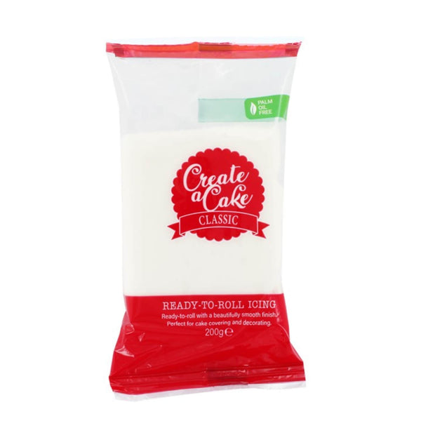 Culpitt Create A Cake 200g Palm Free Ready To Roll Icing - White