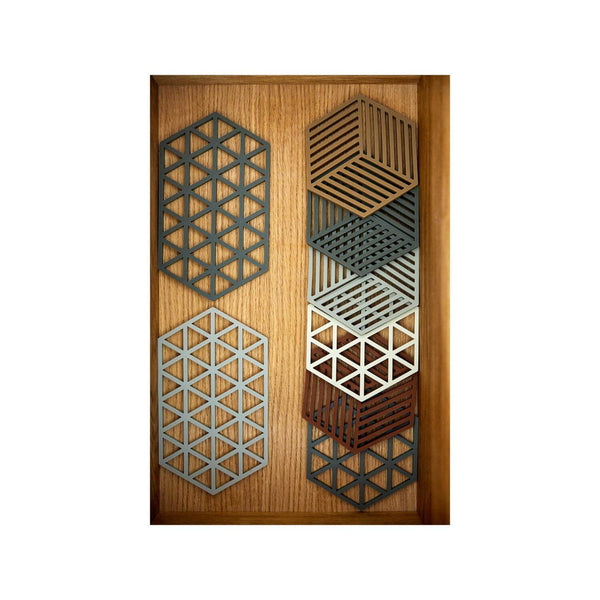 Zone Denmark Hexagon Silicone Trivet - Terracotta