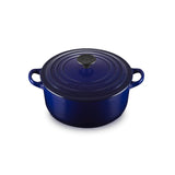 Le Creuset Signature 20cm Cast Iron Round Casserole - Indigo