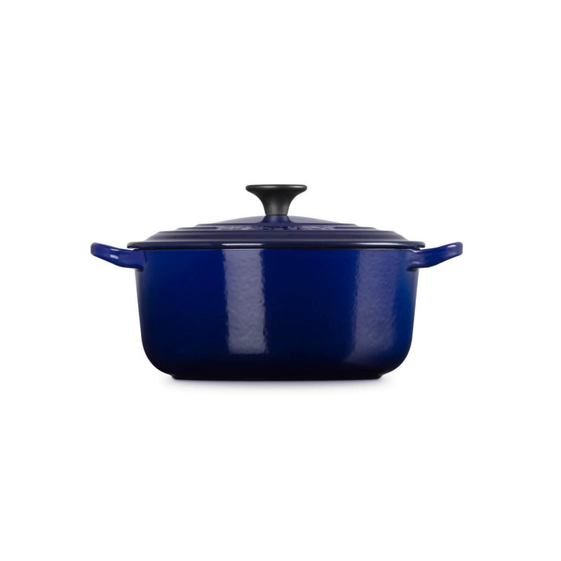 Le Creuset Signature 20cm Cast Iron Round Casserole - Indigo