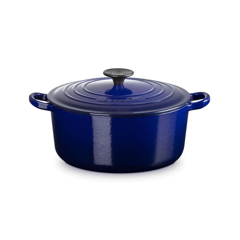 Le Creuset Signature Cast Iron 24cm Round Casserole - Indigo