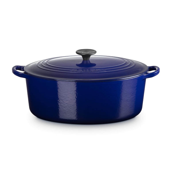 Le Creuset Signature 31cm Cast Iron Oval Casserole - Indigo