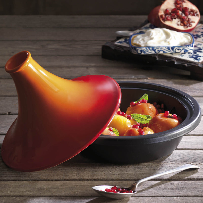 Le Creuset Cast Iron 31cm Round Tagine - Volcanic