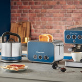 Russell Hobbs Distinctions 2 Slice Toaster - Ocean Blue