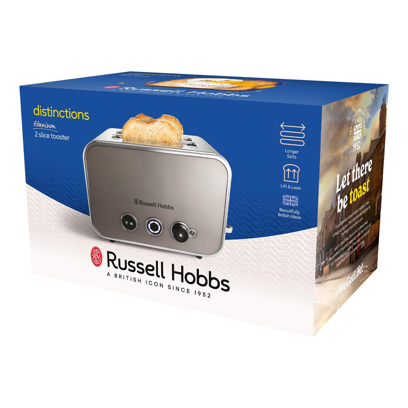 Russell Hobbs Distinctions 2 Slice Toaster - Titanium