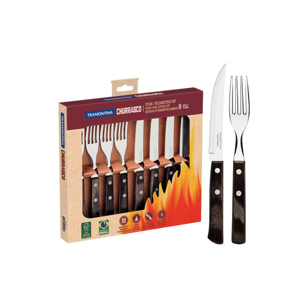 Tramontina Churrasco 8-Piece Steak Knife & Fork Set