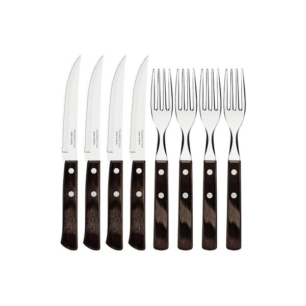 Tramontina Churrasco 8-Piece Steak Knife & Fork Set
