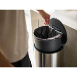 Joseph Joseph Arc 30 Litre Easy-Push Pedal Bin - Stainless Steel