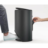 Joseph Joseph Arc 10 Litre Easy-Push Pedal Bin - Carbon Black