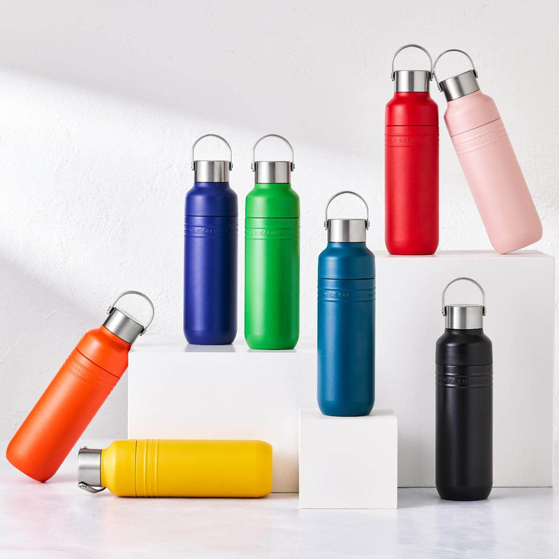 Le Creuset 'On The Go' 500ml Insulated Water Bottle - Satin Black