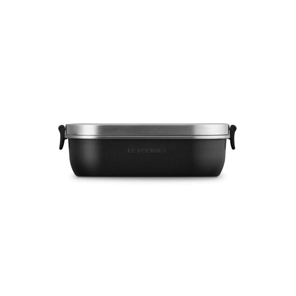 Le Creuset 'On The Go' Stainless Steel 900ml Rectangular Lunch Box - Satin Black