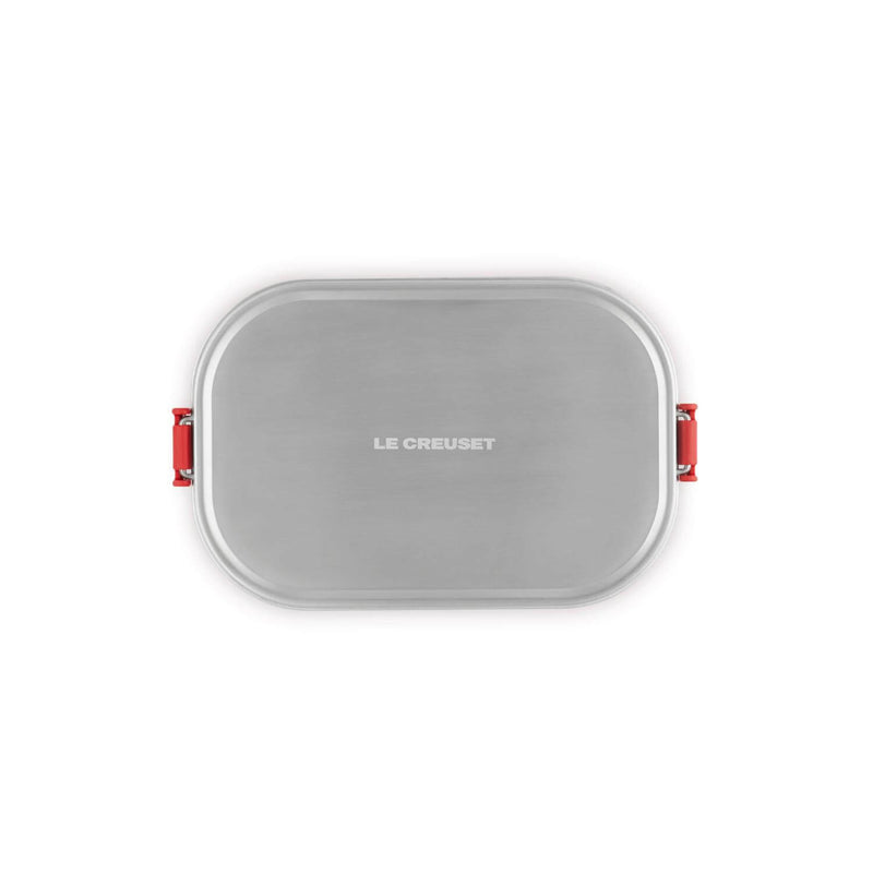 Le Creuset 'On The Go' Stainless Steel 900ml Rectangular Lunch Box - Cerise