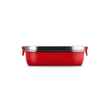 Le Creuset 'On The Go' Stainless Steel 900ml Rectangular Lunch Box - Cerise