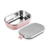 Le Creuset 'On The Go' Stainless Steel 900ml Rectangular Lunch Box - Shell Pink