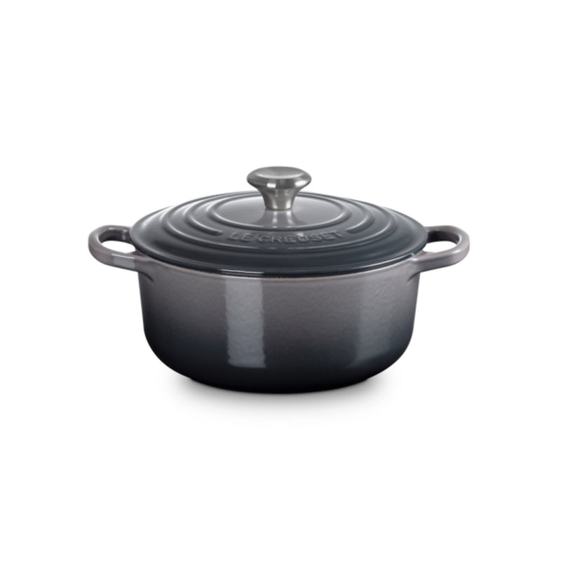 Le Creuset Signature Cast Iron 20cm Round Casserole - Flint