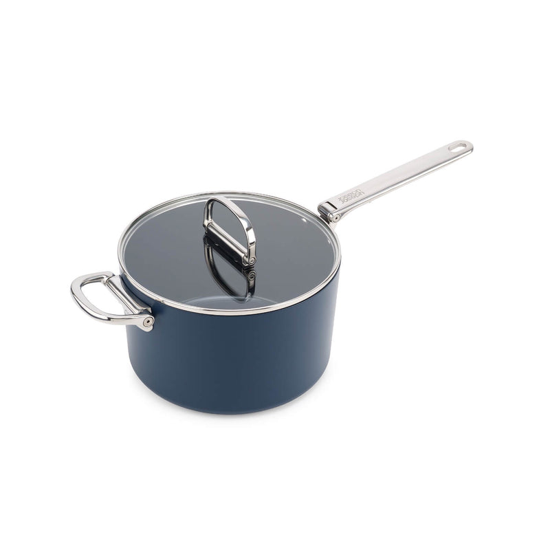 Joseph Joseph Space 15cm Non-Stick Folding Handle Saucepan & Lid - Midnight Blue