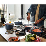 Joseph Joseph Space 20cm Non-Stick Folding Handle Frying Pan - Midnight Blue