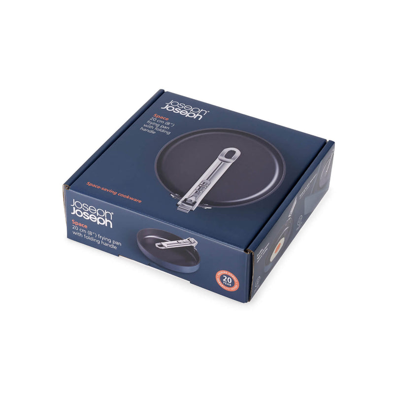 Joseph Joseph Space 20cm Non-Stick Folding Handle Frying Pan - Midnight Blue