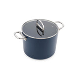 Joseph Joseph Space 25cm Non-Stick Folding Handle Stock Pot & Lid - Midnight Blue