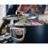 Joseph Joseph Space 25cm Non-Stick Folding Handle Stock Pot & Lid - Midnight Blue