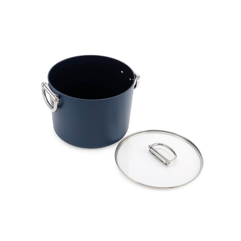 Joseph Joseph Space 25cm Non-Stick Folding Handle Stock Pot & Lid - Midnight Blue