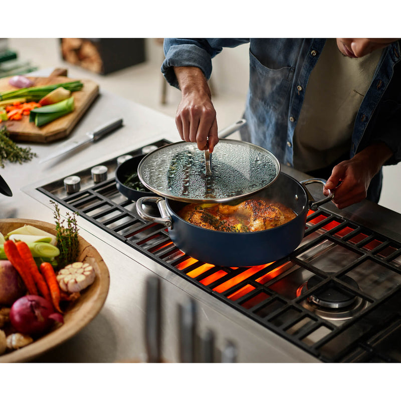 Joseph Joseph Space Folding Handle 3-Piece Cookware Set - Midnight Blue