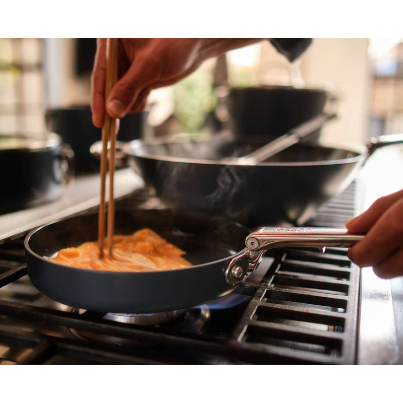 Joseph Joseph Space 2-Piece Non-Stick Folding Handle Frying Pan Set - Midnight Blue