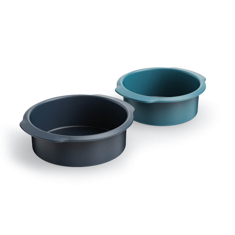 Joseph Joseph Nest™ Bake Oven Set Of 2 Round Non-Stick Cake Tins - Blue