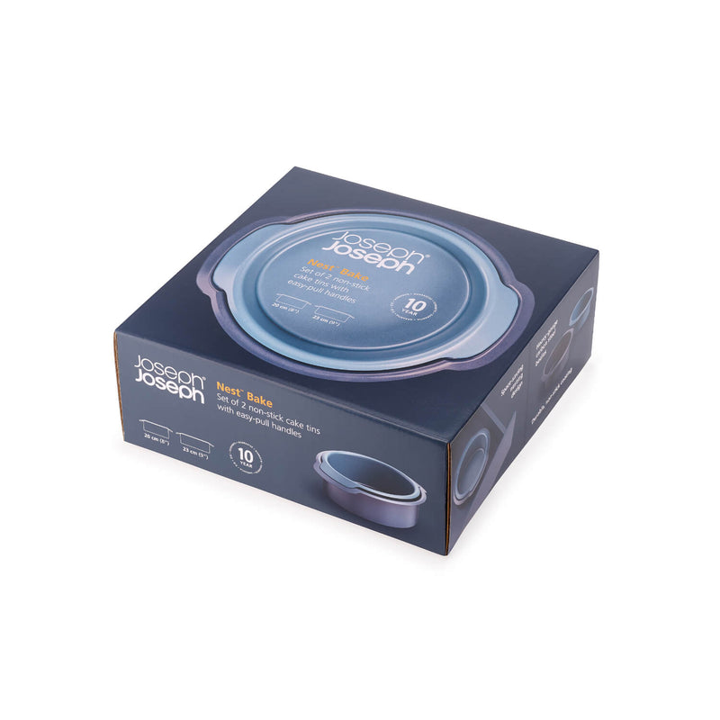 Joseph Joseph Nest™ Bake Oven Set Of 2 Round Non-Stick Cake Tins - Blue