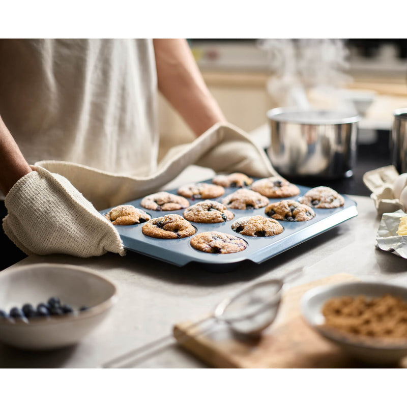 Joseph Joseph Nest™ Bake Oven 12 Cup Non-Stick Muffin Tin - Blue