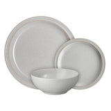 Denby Stoneware 12-Piece Dinnerware Set - Dove Grey