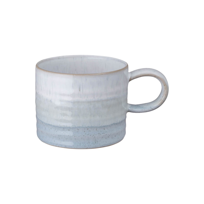 Denby Stoneware Kiln Accents 295ml Small Ridged Mug - Light Blue