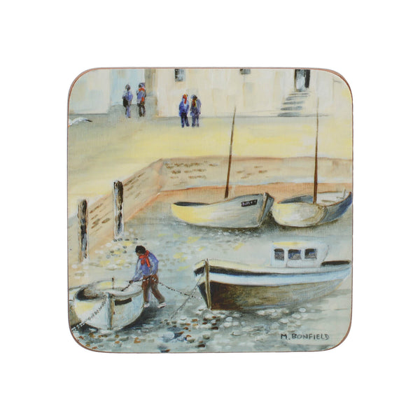 Creative Tops Set Of 6 Premium Coasters - Cornish Harbour