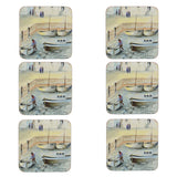 Creative Tops Set Of 6 Premium Coasters - Cornish Harbour