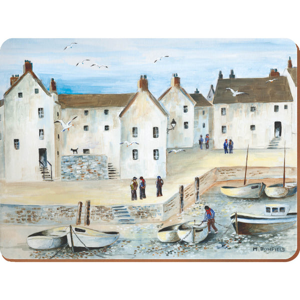 Creative Tops Set Of 6 Premium Placemats - Cornish Harbour