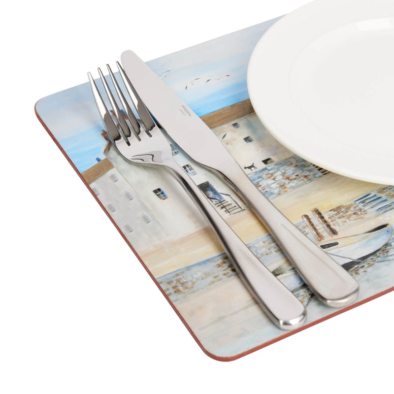 Creative Tops Set Of 6 Premium Placemats - Cornish Harbour