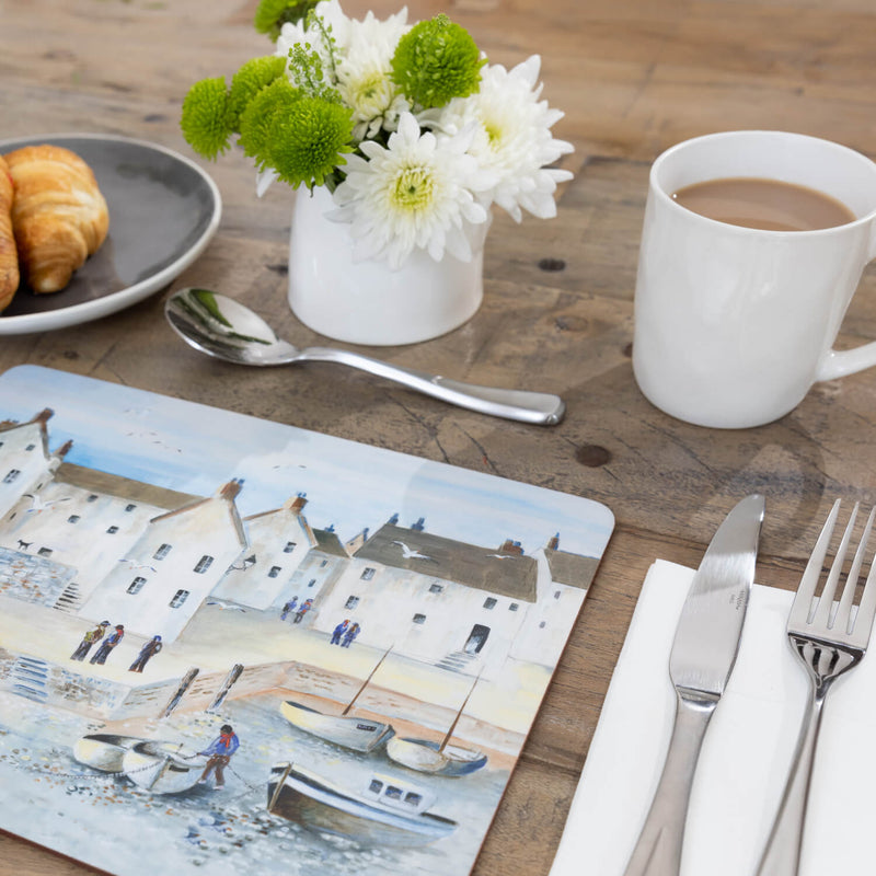 Creative Tops Set Of 6 Premium Placemats - Cornish Harbour