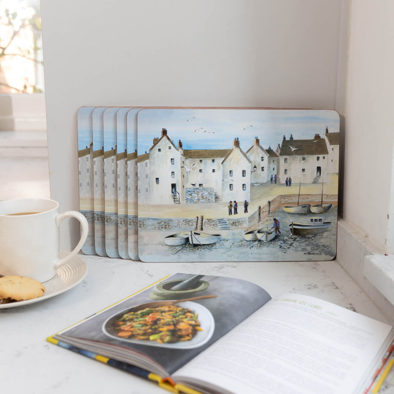 Creative Tops Set Of 6 Premium Placemats - Cornish Harbour