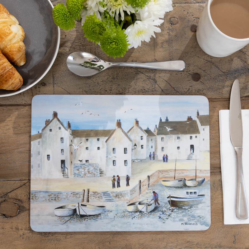 Creative Tops Set Of 6 Premium Placemats - Cornish Harbour