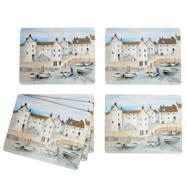 Creative Tops Set Of 6 Premium Placemats - Cornish Harbour