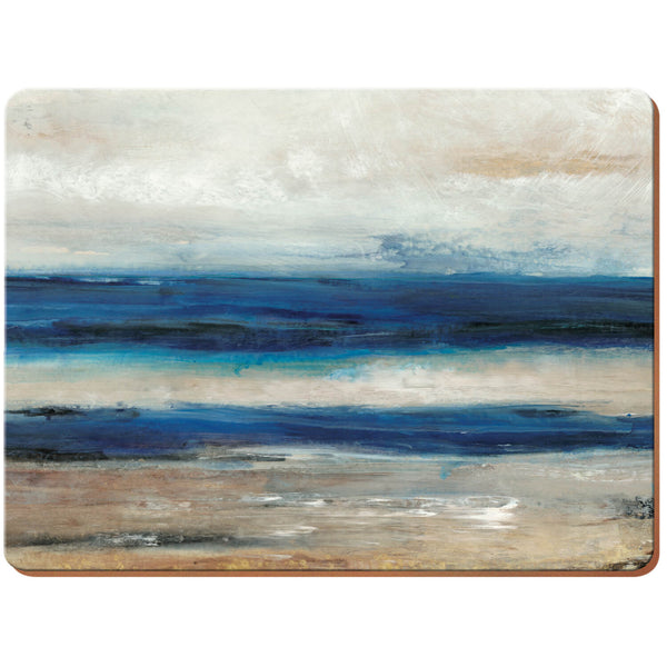 Creative Tops Set Of 6 Premium Placemats - Blue Abstract