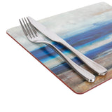 Creative Tops Set Of 6 Premium Placemats - Blue Abstract