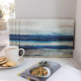 Creative Tops Set Of 6 Premium Placemats - Blue Abstract