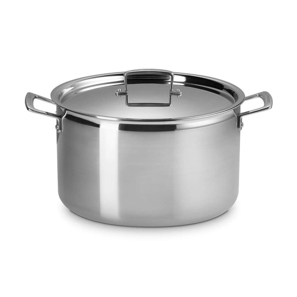 Le Creuset 3-Ply Stainless Steel Deep Round Casserole - 28cm