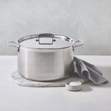 Le Creuset 3-Ply Stainless Steel Deep Round Casserole - 28cm