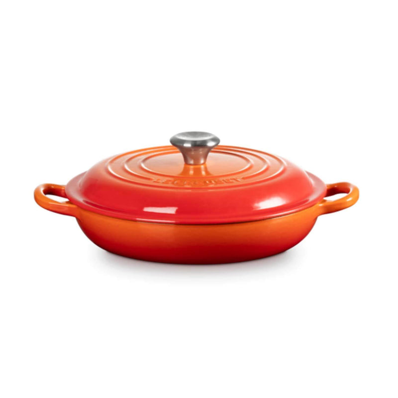 Le Creuset Signature Cast Iron 30cm Shallow Casserole - Volcanic